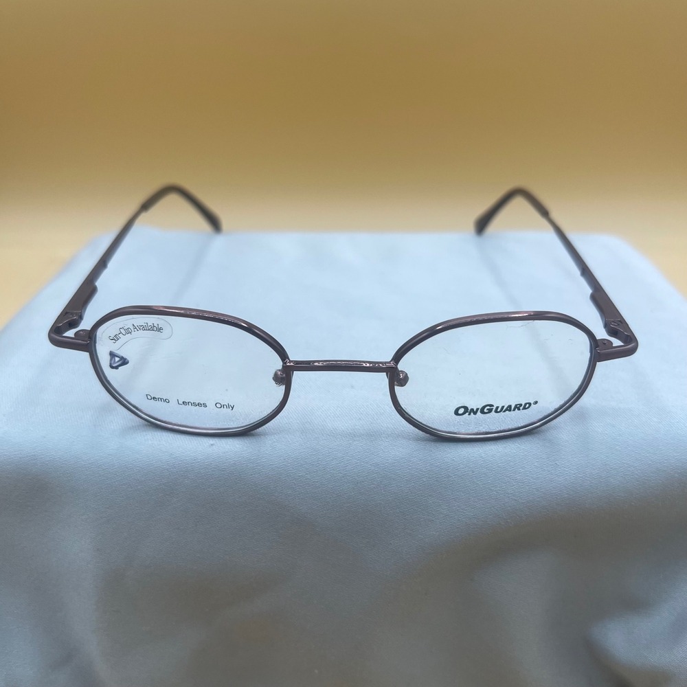 OnGuard OG-311N Bronze Oval Metal Eyeglass Frames Z87-2+H Safety 44-22-135